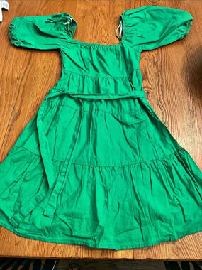 Sim & Sam Green Dress XS